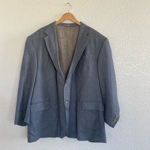 Oscar De La Rente | Blue sport coat blazer single breasted men’s size la…